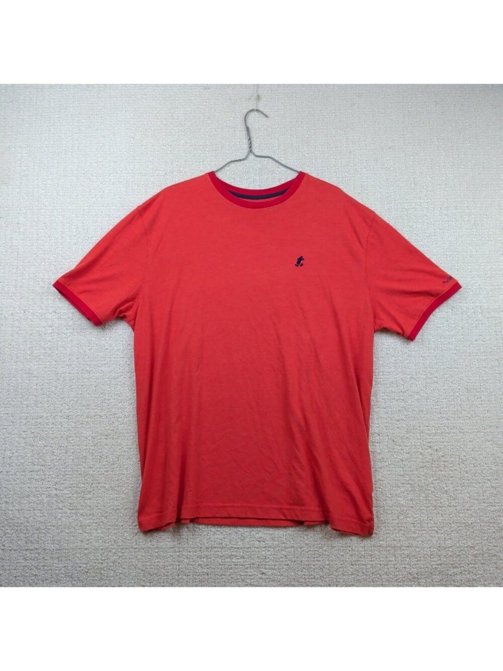 Walt Disney World T-Shirt Orange / Red Minimalist Mickey Mouse Logo Men Sz L